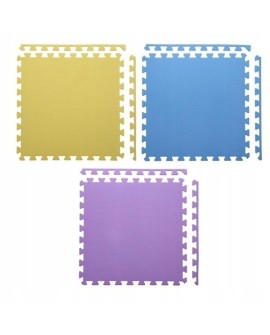 Mata puzzle multipack One Fitness MP10 żółto-niebiesko-fioletowa