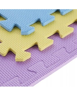 Mata puzzle multipack One Fitness MP10 żółto-niebiesko-fioletowa