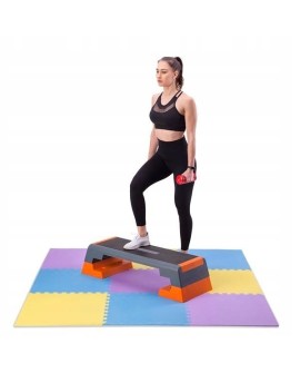 Mata puzzle multipack One Fitness MP10 żółto-niebiesko-fioletowa