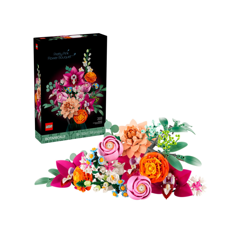 LEGO BOTANICALS Piękny bukiet różowych kwiatów 10342