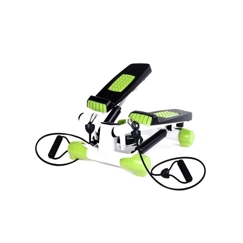 Stepper skośny z linkami biało-zielony HMS S3033