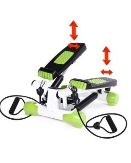 Stepper skośny z linkami biało-zielony HMS S3033