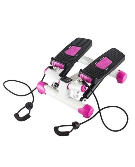 Stepper skośny z linkami biało-różowy HMS S3033