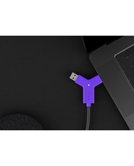 Logitech Swytch Nadajnik i odbiornik AV Czarny, Fioletowy
