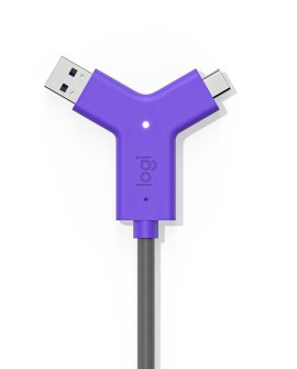Logitech Swytch Nadajnik i odbiornik AV Czarny, Fioletowy