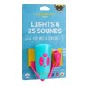 Lampka rowerowa z klaksonem HORNIT Mini PINK - TURQ 5353PITQ