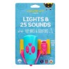 Lampka rowerowa z klaksonem HORNIT Mini PINK - TURQ 5353PITQ