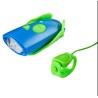 Lampka rowerowa z klaksonem HORNIT Mini GREEN - BLUE 5353GRBU