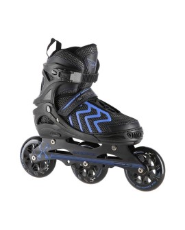 ŁYŻWOROLKI NILS EXTREME NA19318 CZARNO-NIEBIESKIE ROZM. M (35-38)