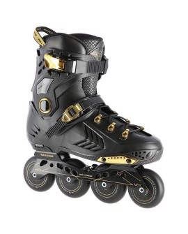 ŁYŻWOROLKI SLALOMOWE NILS EXTREME NA20002 CZARNO-ZŁOTE ROZM. 42