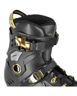 ŁYŻWOROLKI SLALOMOWE NILS EXTREME NA20002 CZARNO-ZŁOTE ROZM. 42
