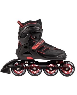 ŁYŻWOROLKI NILS EXTREME NA14174 A CZARNO-CZERWONE ROZM. M (35-38)
