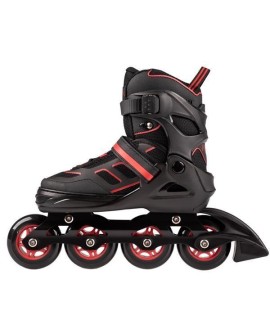 ŁYŻWOROLKI NILS EXTREME NA14174 A CZARNO-CZERWONE ROZM. M (35-38)