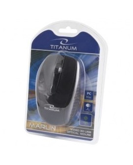 Mysz TITANUM Marlin 3D TM110K (optyczna 1000 DPI kolor czarny