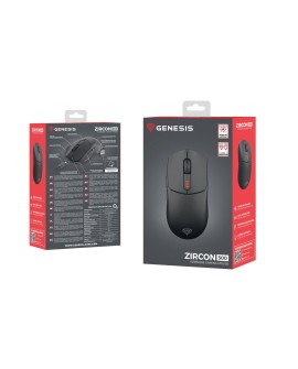MYSZ DLA GRACZY GENESIS ZIRCON 500 BEZPRZEWODOWA 10000DPI CZARNA GAMINGOWA