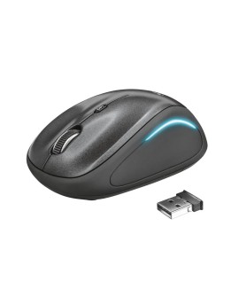 Mysz TRUST Yvi FX Wireless LED illumination Black