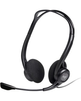 Słuchawki z mikrofonem Logitech 960 981-000100 (kolor czarny)