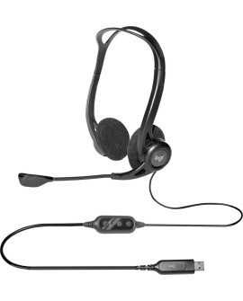 Słuchawki z mikrofonem Logitech 960 981-000100 (kolor czarny)