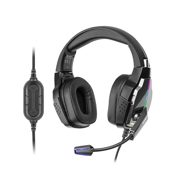 Tracer Gamezone Hydra PRO 7.1 Zestaw słuchawkowy Przewodowa Opaska na głowę Gaming Czarny