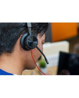 Zestaw słuchawkowy Poly Blackwire 8225 Microsoft Teams Certified Stereo USB-C Headset + USB-C/A Adapter 8X225AA