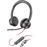 Zestaw słuchawkowy Poly Blackwire 8225 Microsoft Teams Certified Stereo USB-C Headset + USB-C/A Adapter 8X225AA