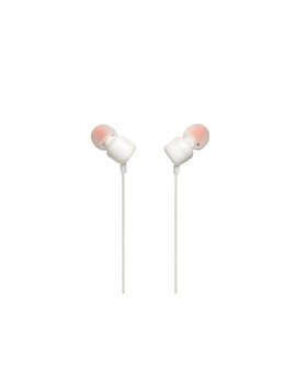 Słuchawki JBL T110 (biały, z mikrofonem)