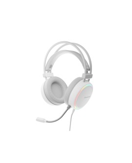GENESIS NEON 613 Zestaw słuchawkowy Przewodowa Opaska na głowę Gaming USB Typu-A Biały
