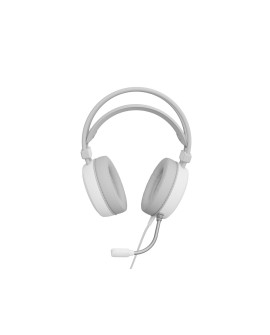 GENESIS NEON 613 Zestaw słuchawkowy Przewodowa Opaska na głowę Gaming USB Typu-A Biały