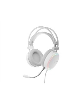 GENESIS NEON 613 Zestaw słuchawkowy Przewodowa Opaska na głowę Gaming USB Typu-A Biały