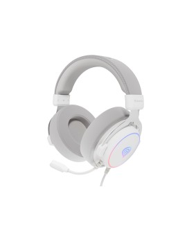 GENESIS Neon 764 Zestaw słuchawkowy Przewodowa Opaska na głowę Gaming USB Typu-A Biały