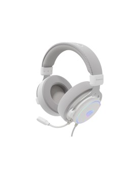 GENESIS Neon 764 Zestaw słuchawkowy Przewodowa Opaska na głowę Gaming USB Typu-A Biały