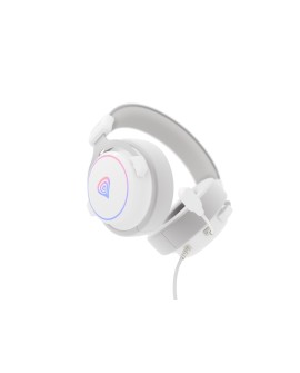 GENESIS Neon 764 Zestaw słuchawkowy Przewodowa Opaska na głowę Gaming USB Typu-A Biały