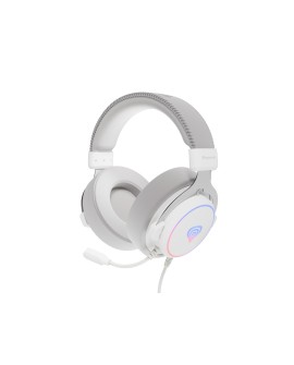 GENESIS Neon 764 Zestaw słuchawkowy Przewodowa Opaska na głowę Gaming USB Typu-A Biały