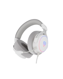 GENESIS Neon 764 Zestaw słuchawkowy Przewodowa Opaska na głowę Gaming USB Typu-A Biały