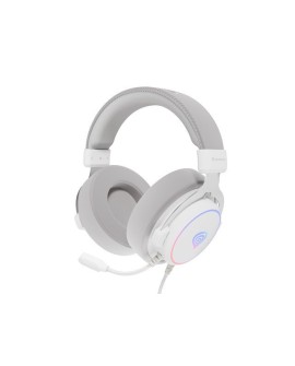 GENESIS Neon 764 Zestaw słuchawkowy Przewodowa Opaska na głowę Gaming USB Typu-A Biały