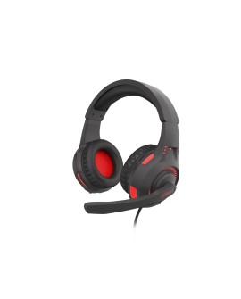 SŁUCHAWKI NAUSZNE GENESIS RADON 210 7.1 Z MIKROFONEM CZARNO-CZERWONE USB