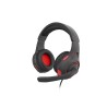 SŁUCHAWKI NAUSZNE GENESIS RADON 210 7.1 Z MIKROFONEM CZARNO-CZERWONE USB