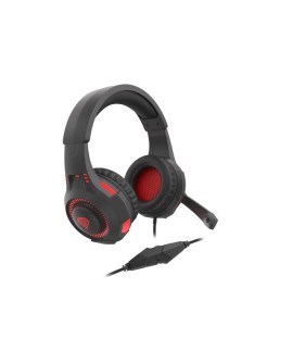 SŁUCHAWKI NAUSZNE GENESIS RADON 210 7.1 Z MIKROFONEM CZARNO-CZERWONE USB