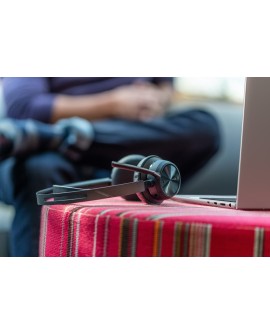 Zestaw słuchawkowy Bluetooth HP Poly Voyager Focus 2 with charge stand Headset USB-A 77Y86AA