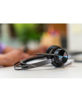 Zestaw słuchawkowy Bluetooth HP Poly Voyager Focus 2 with charge stand Headset USB-A 77Y86AA
