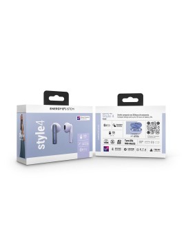 Energy Sistem Style 4 Słuchawki True Wireless Stereo (TWS) Douszny Połączenia/muzyka USB Type-C Bluetooth Fioletowy