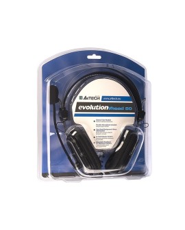 Słuchawki z mikrofonem A4 TECH Evo Vhead 50 A4TSLU09264 (kolor czarny)