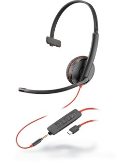 POLY Blackwire zestaw słuchawkowy USB-C+ jack 3,5mm C3215