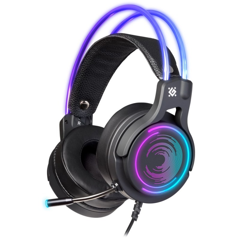 DEFENDER SŁUCHAWKI NAUSZNE Z MIKROFONEM COSMO PRO 7.1 PODŚWIETLENIE RGB 64536