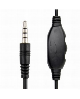 GEMBIRD SŁUCHAWKI MHS-03-BKRD MINI JACK 4-PIN, 1.8M, CZARNO-CZERWONE