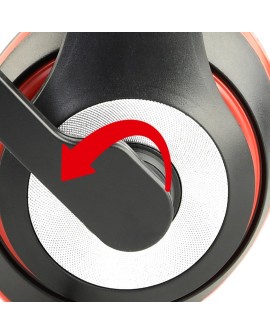 GEMBIRD SŁUCHAWKI MHS-03-BKRD MINI JACK 4-PIN, 1.8M, CZARNO-CZERWONE