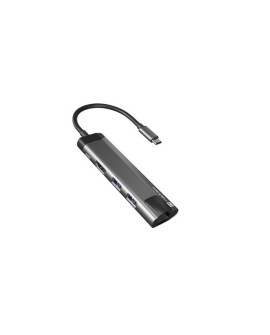 NATEC MULTIPORT FOWLER GO USB-C - HUB USB 3.0 X2, HDMI 4K, USB-C PD, RJ45 NMP-1985