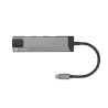 NATEC MULTIPORT FOWLER GO USB-C - HUB USB 3.0 X2, HDMI 4K, USB-C PD, RJ45 NMP-1985