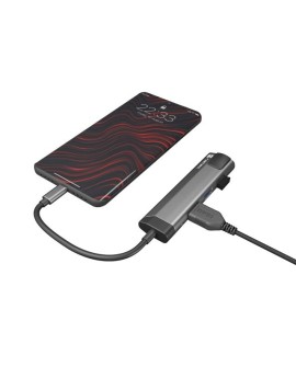 NATEC MULTIPORT FOWLER GO USB-C - HUB USB 3.0 X2, HDMI 4K, USB-C PD, RJ45 NMP-1985