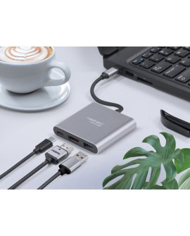 NATEC MULTI PORT FOWLER MINI (USB-C PD, USB 3.0, HDMI 4K) NMP-1607